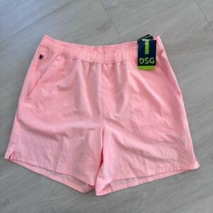 DSG Mens 6" Agility Woven Athletic Shorts Pink Ray Size M NWT
